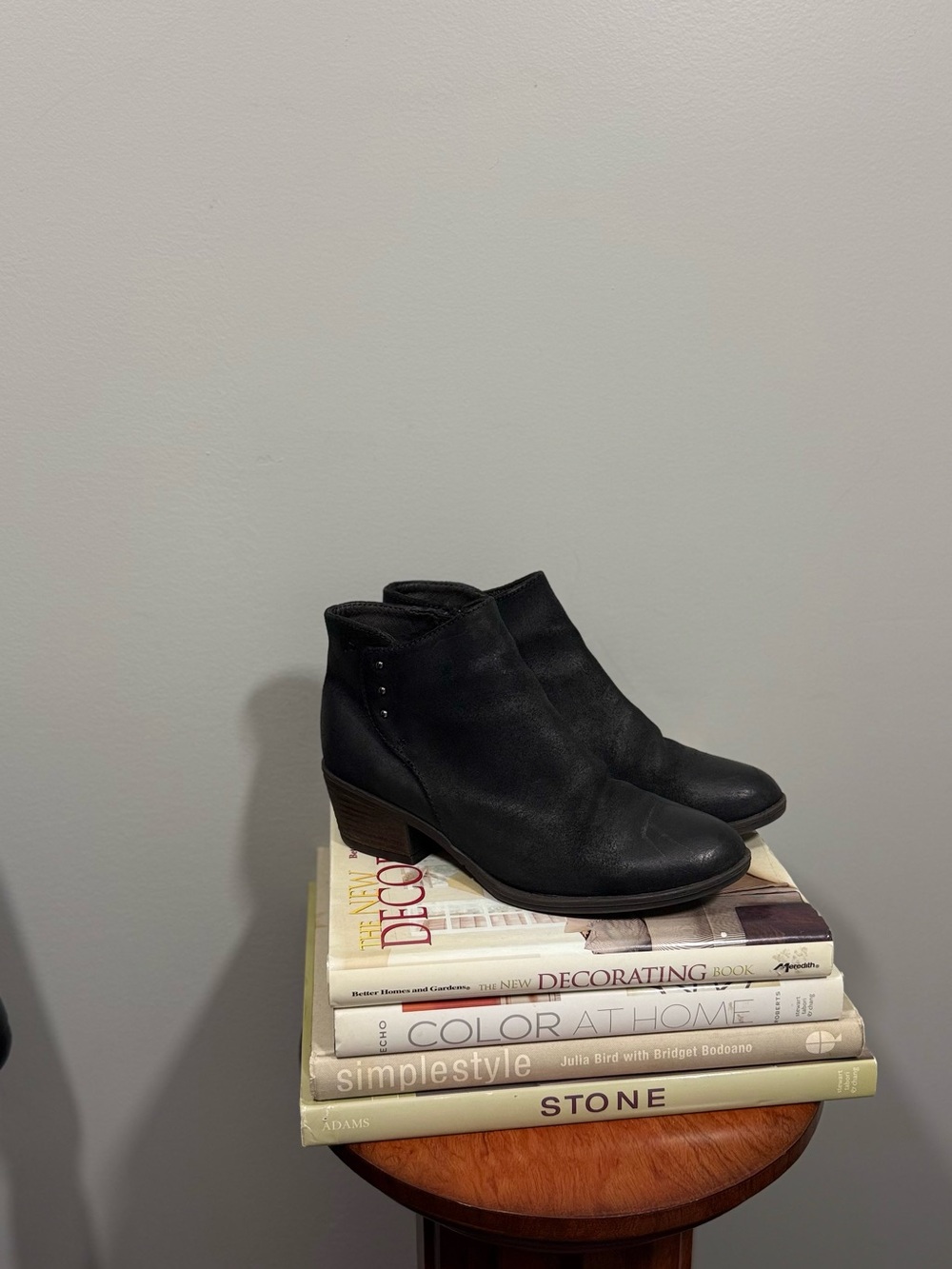 Josef Seibel Black Leather Ankle Booties
